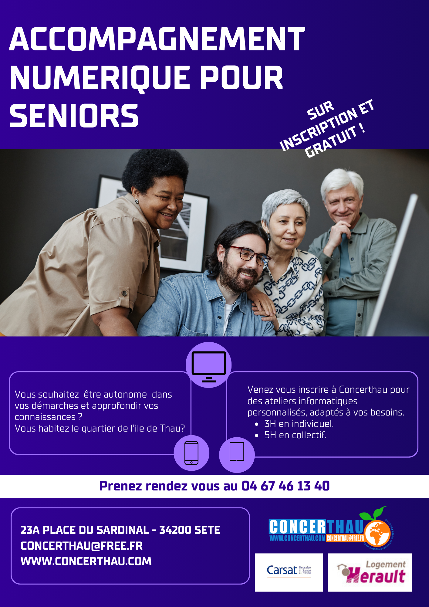 Ateliers informatiques pour seniors