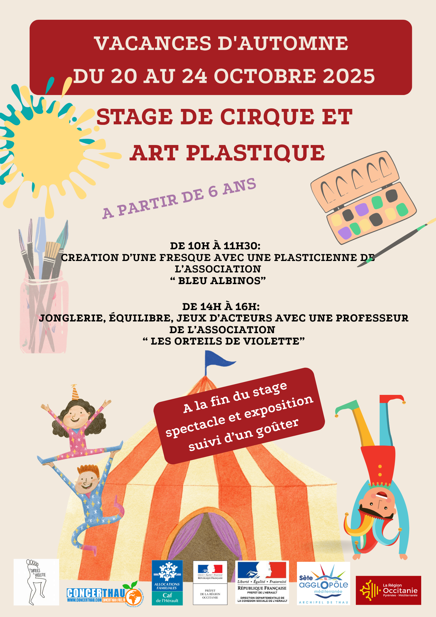 Stage de cirque Octobre 2025