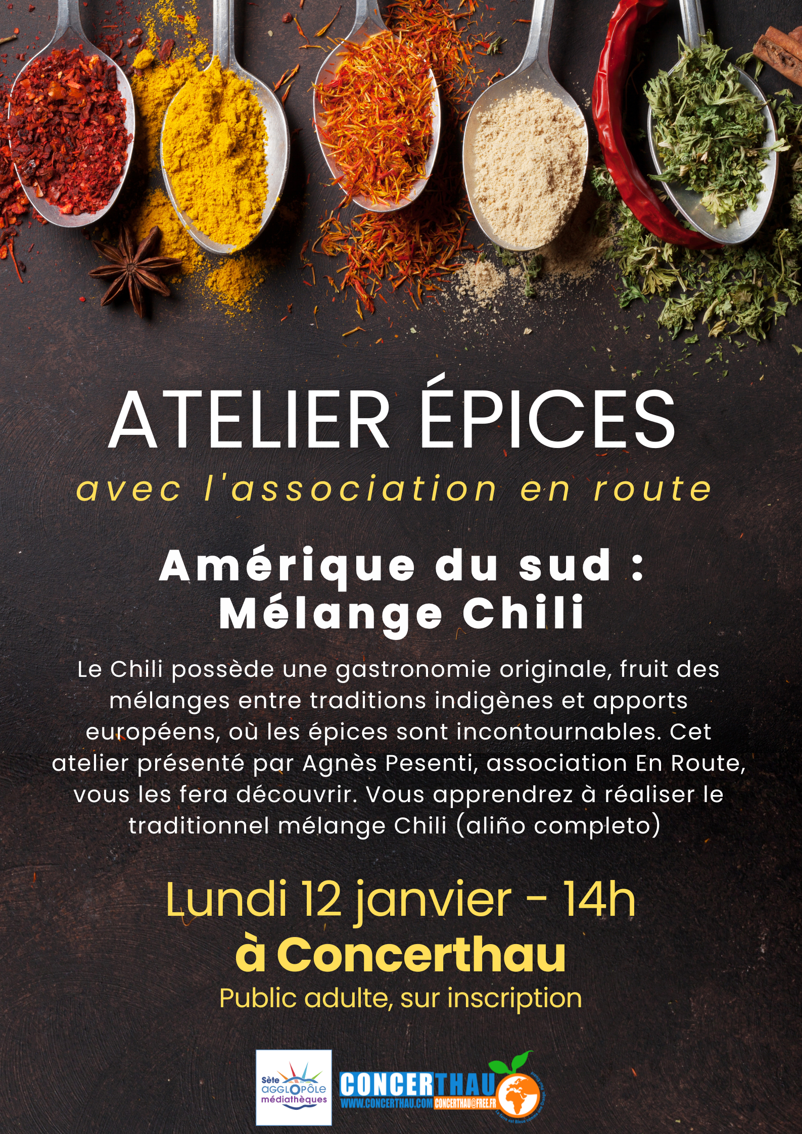 Atelier Épices – Amérique du Sud : Mélange Chili