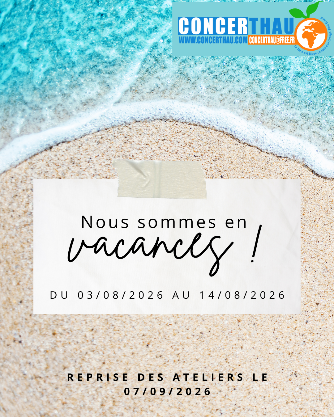 L&rsquo;équipe de Concerthau prend un peu de repos !